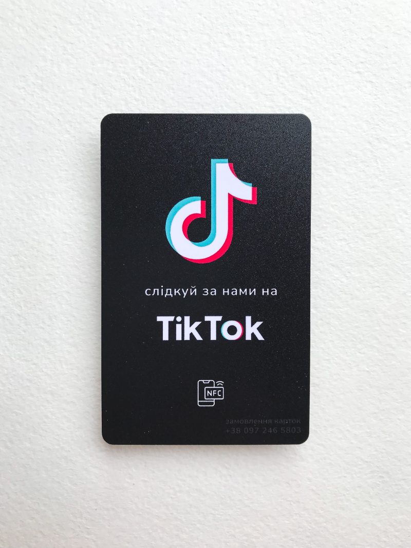 NFC картка для просування TikTok