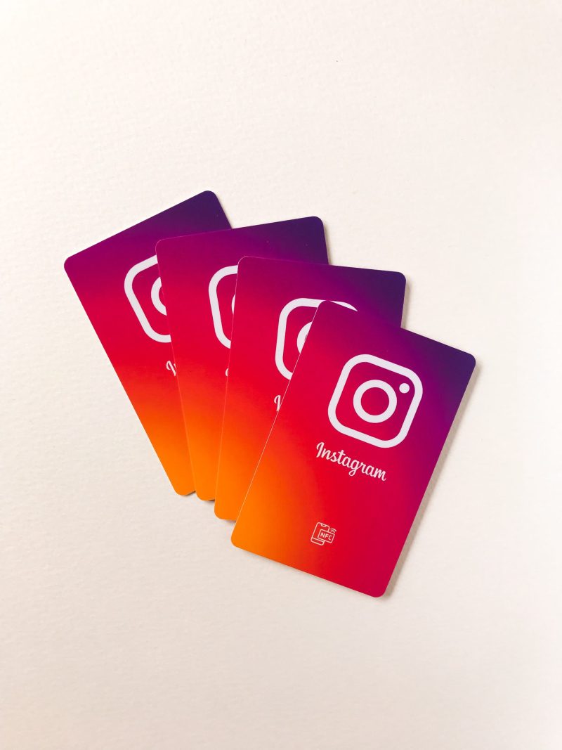 NFC картка для просування Instagram